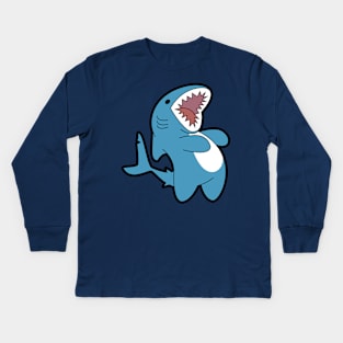 Left Shork Kids Long Sleeve T-Shirt